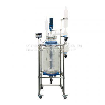 100L  Lab reactor chemical jacketed glass reactor