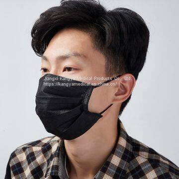 Factory custom wholesale Anti-virus Facemask surgical Disposable Earloop 3 ply Disposable Medical Face Mask Black