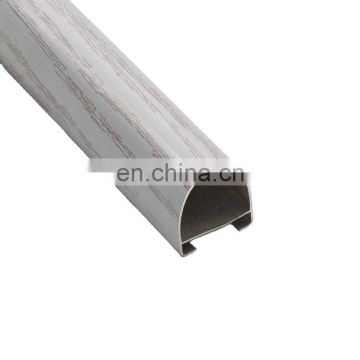 Wood Grain Light Channel Material Aluminum Angle Led Profile With Groove Covers