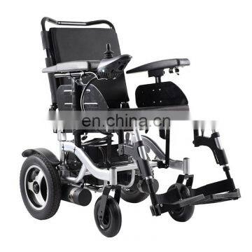 200KG strong bear loading High end electric wheelchair with steel frame reclining backrest