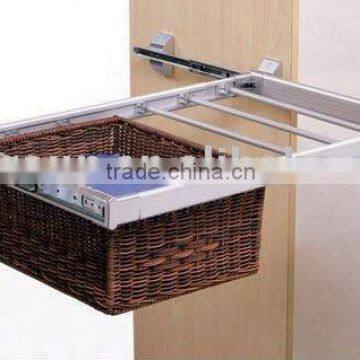 wardrobe accessories multifunction hanging ratan cloth basket+rack