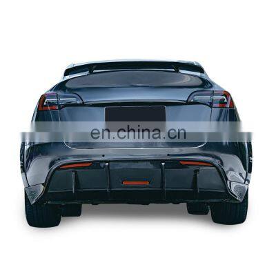 car accessories for tesla mdoel y front lip side skirt wide fender flares rear diffuser spoiler wide bodykits