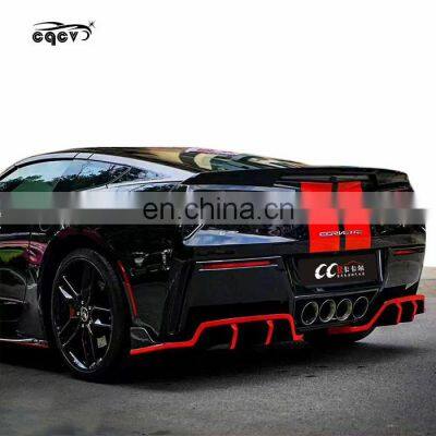 Carbon Fiber Front Lip for Chevrolet Corvette C7 Side Skirts Rear Trunk Spoiler photo-5