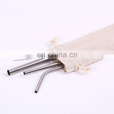 Bar Dedicated Reusable 304 Stainless Steel Cocktail Drinking Straws Bulk