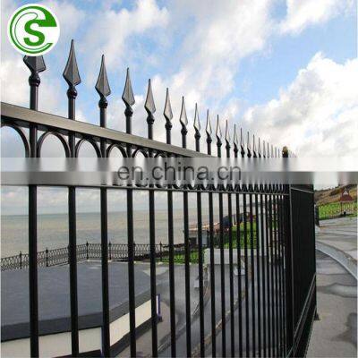 Residential fence safety fencing galvanized iron steel bar fence