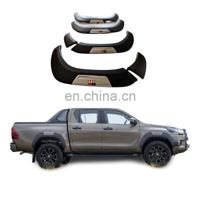 Plastic Black Fender Flares for Toyota Hilux Revo