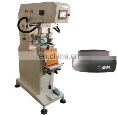 Pneumatic semi automatic ink cup scraper 2 color pad printer printing machine two colors