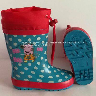 Outdoors Printing Rubber Boots, Pretty Children Boots, Popular Kid Rubber Boot,Child Rubber Boot, Children Rubber Shoe, Cheap Kid′s Rubber Boots photo-4