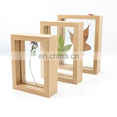 K&B Wholesale Home Decorative Dried Flower Leaves Wood MDF Picture Photo Frames photo-2