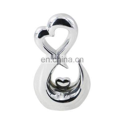 K&B Wholesale Handmade Ceramic Decorations Luxury Silver Art Design Decorative Bulk for Home Decor photo-3