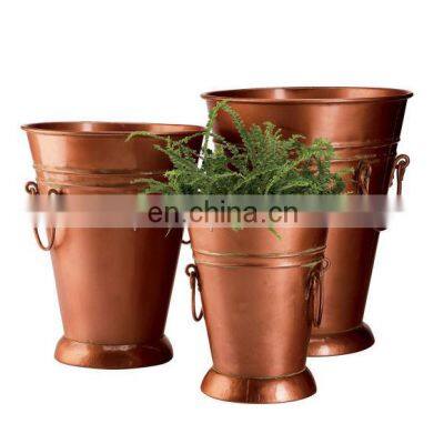 new fancy modern copper plated planter