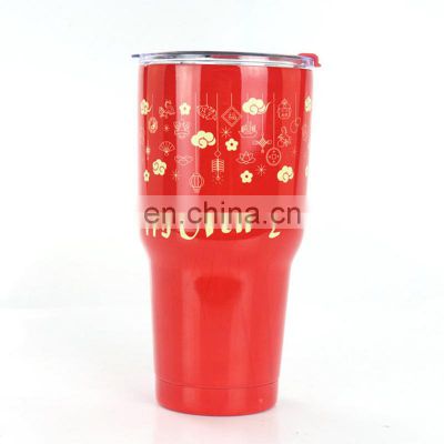 Wholesale christmas 30oz vacuum insulated stainless steel double wall tumbler