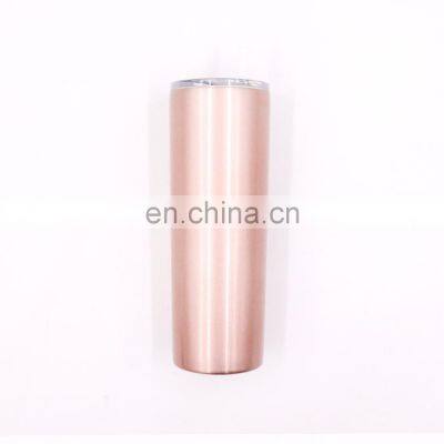 Stainless Steel Tumbler Double-Insulated Water Tumbler Cup With Lid and Straw Outdoor Unbreakable Travel Slim Bottle