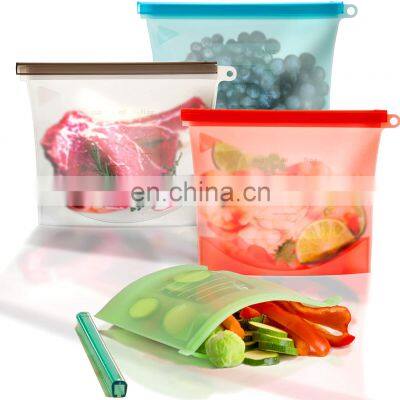 BPA Free keep fresh preservation self-sealing silicone food bag