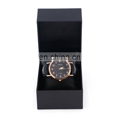 Wholesale Customized Packaging Gift Bright Black Paper Watch Organizer Display Watch Box photo-4