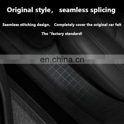 Rear Threshold Protection Panel Car Door Pedal for Tesla Decoration