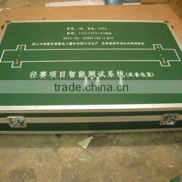 2012 new design Aluminum instrument case with logo print and wheels