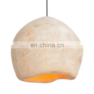 Nordic Minimalist Retro Cement Pendant Light for Restaurant Dining Room Coffee Hall Lighting Fixture