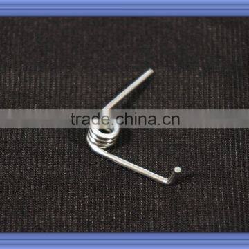 Plastic clothes hanger metal clip spring