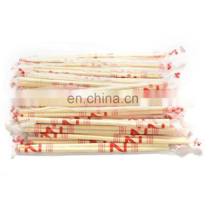 Hot Style PE Plastic Wrapped Disposable Bamboo Single Round Chopsticks