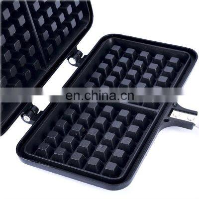 Eco-friendly Breakfast Nonstick Two-headed Egg Waffles Frying Pan photo-5