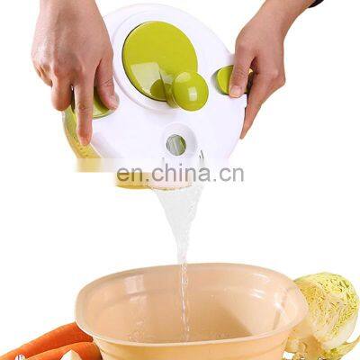 Large capacity household kitchen organizer new design manual plastic fruit mixer salad dryer vegetable spinner washer