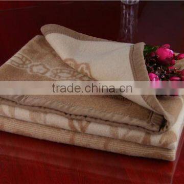 NO1 China factory high quality 450 gsm 100% camel blanket