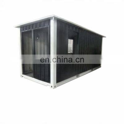 Black modified prefab container shop/ modular shipping container house