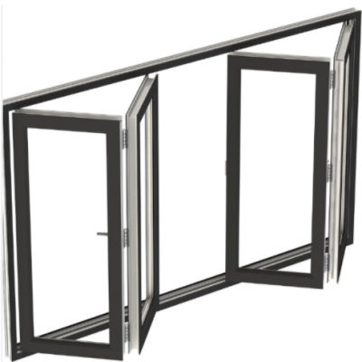 Folding Window Aluminium Bifold Window Fold up Glass Windows photo-2