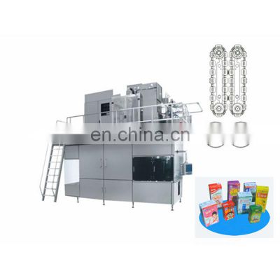 juice milk aseptic brick shape carton filling machine with Paper/AL/PE laminated materais carton