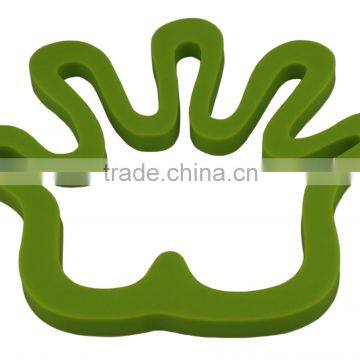 Cute Hand Shaped Custom Silicon Trivet Pot Holder