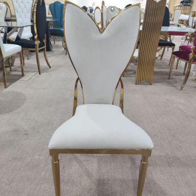 Latest Design Stainless Steel Gold wedding Event Dining Chair