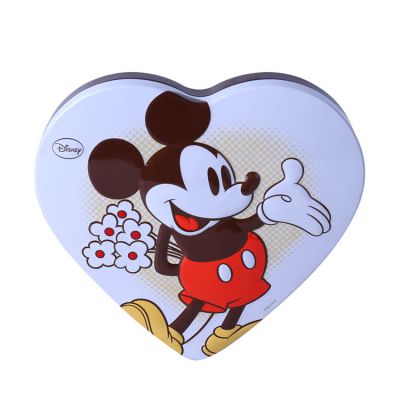 Customized food heart shape box chocolate metal tin box