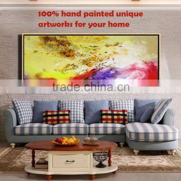 unique European style & frame abstract oil painting