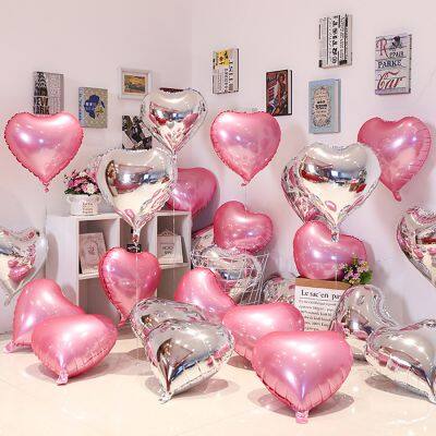 18 Inch Heart Shaped Foil Material Mylar Balloons Valentines Day Wedding Party Decoration Helium Globos Balloon photo-4