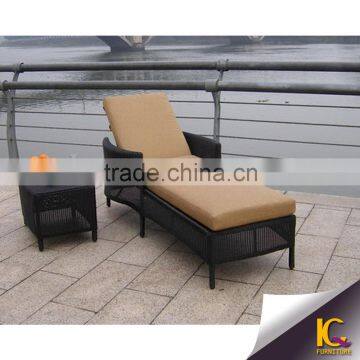 Best sale outdoor plastic sun lounger beach chair lounge suite