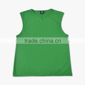 Cheap price blank color mesh fabric singlet/top