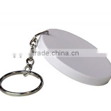 Sublimation plastic thicken round keychain