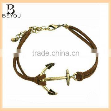 anchor leather bracelet, blank leather bracelet, infinity leather bracelet 2013 bracelet