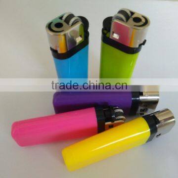 colorful mini plastic flint stone cigarette lighter with butane gas FH-009