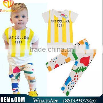 2016 Summer Cotton Set For Boys And Girls Casual Clothes Sets Kids Clothing Sets