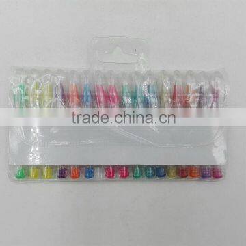 promotionial 16 colored ink mini gel pen set rainbow colorful mini gel ink pen