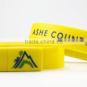 OEM usb wristband pendrive data preload