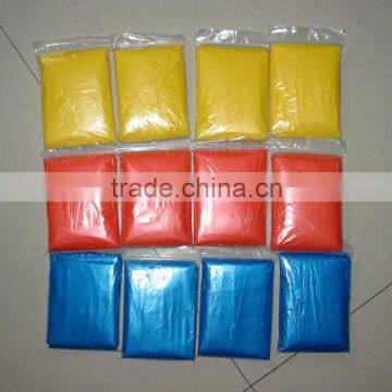 Disposable PE thickening portable raincoat poncho wholesale