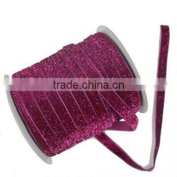 2.5cm Metallic Velvet Sparkle Ribbon Trim