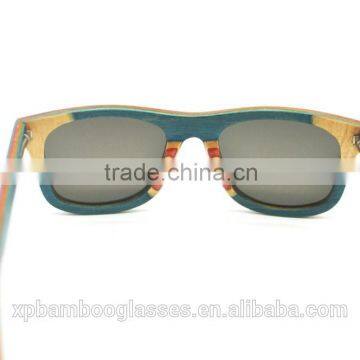 Skateboard Wood Sunglasses China, Custom Wood Sunglasses, Polarized, Handmade Wood(SS1002) photo-2