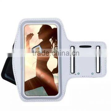 Retro Waterproof PU Leather Case mesh running sport armband For Samsung, running sport phone arm band for iphone