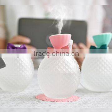 Crystal Bottle Mini USB Humidifier Office Ultrasonic Essential Oil Aroma Air Desktop Humidifier Purifier Aromatherapy Diffuser