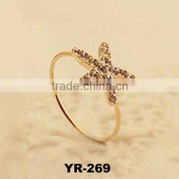 Fashion Popular Cheap Starfish Finger Rings With New Style Wholesale