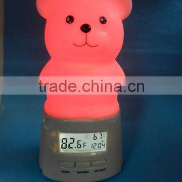 Touch On/off Digital Night Light Thermometer-Hygrometer photo-4